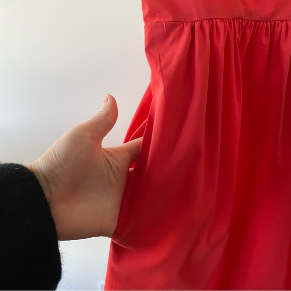 Coral Pim + Larkin dress with bow and cut out detail at back - Picture 3 of 4